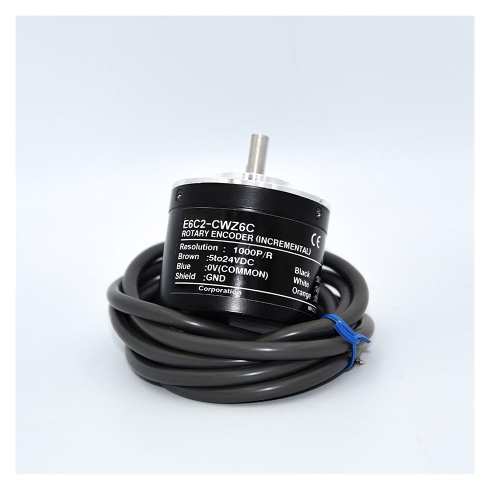 Encoder Rotatorio, E6C2-CWZ5GH-10PR 20 30 40 50 60 100 360 500 1024 1200 2500 3600 5000P/R Codificador Fotoeléctrico Codificador Incremental Giratorio Óptico(300PR)
