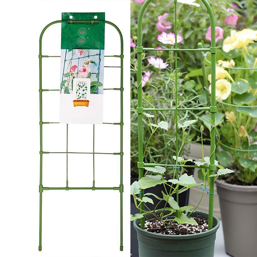 YFGlgy Garden Plant Trellis, Trellis for Climbing Plants Wrought Iron Metal Weather Resistant Garden Yard Art, Width 13 * height 60cm, Two pieces