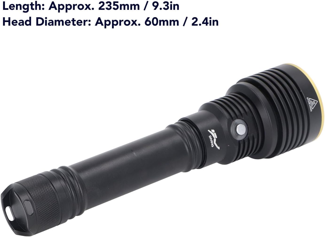 FTVOGUE 5000LM Diving Light, IPX8 LED Dive Flashlight, 100m Underwater for Scuba Diving and Travel