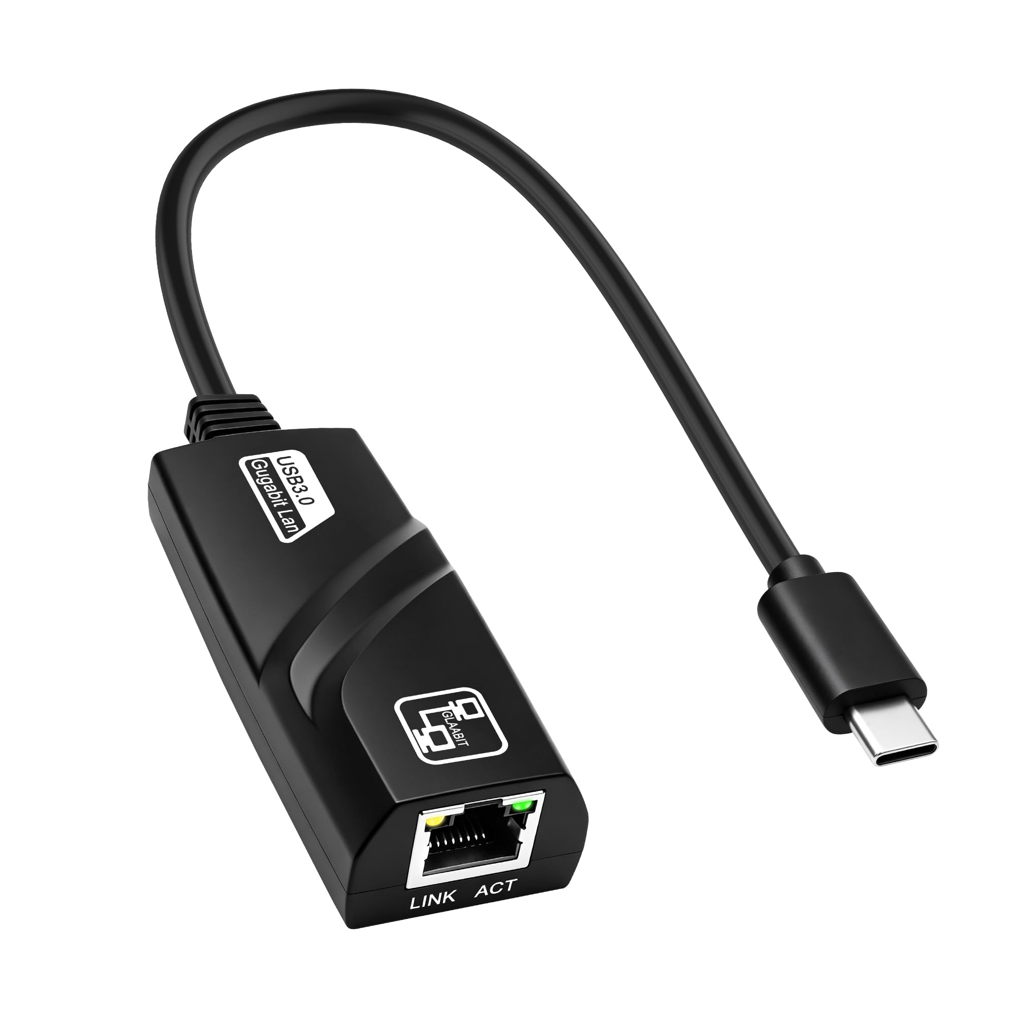 MEIRIYFA USB C to Ethernet Adapter, USB 3.0 Type-C to RJ45 Gigabit Ethernet LAN Network Adapter for Laptop Tablet Smartphones Desktop (Black)-image-42