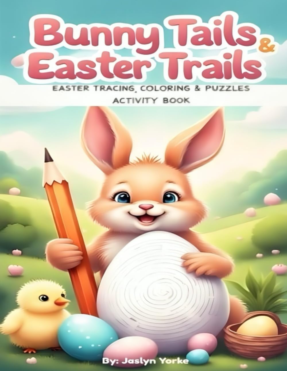 Bunny Tails & Easter Trails: Easter Tracing, Coloring & Puzzles Activity book