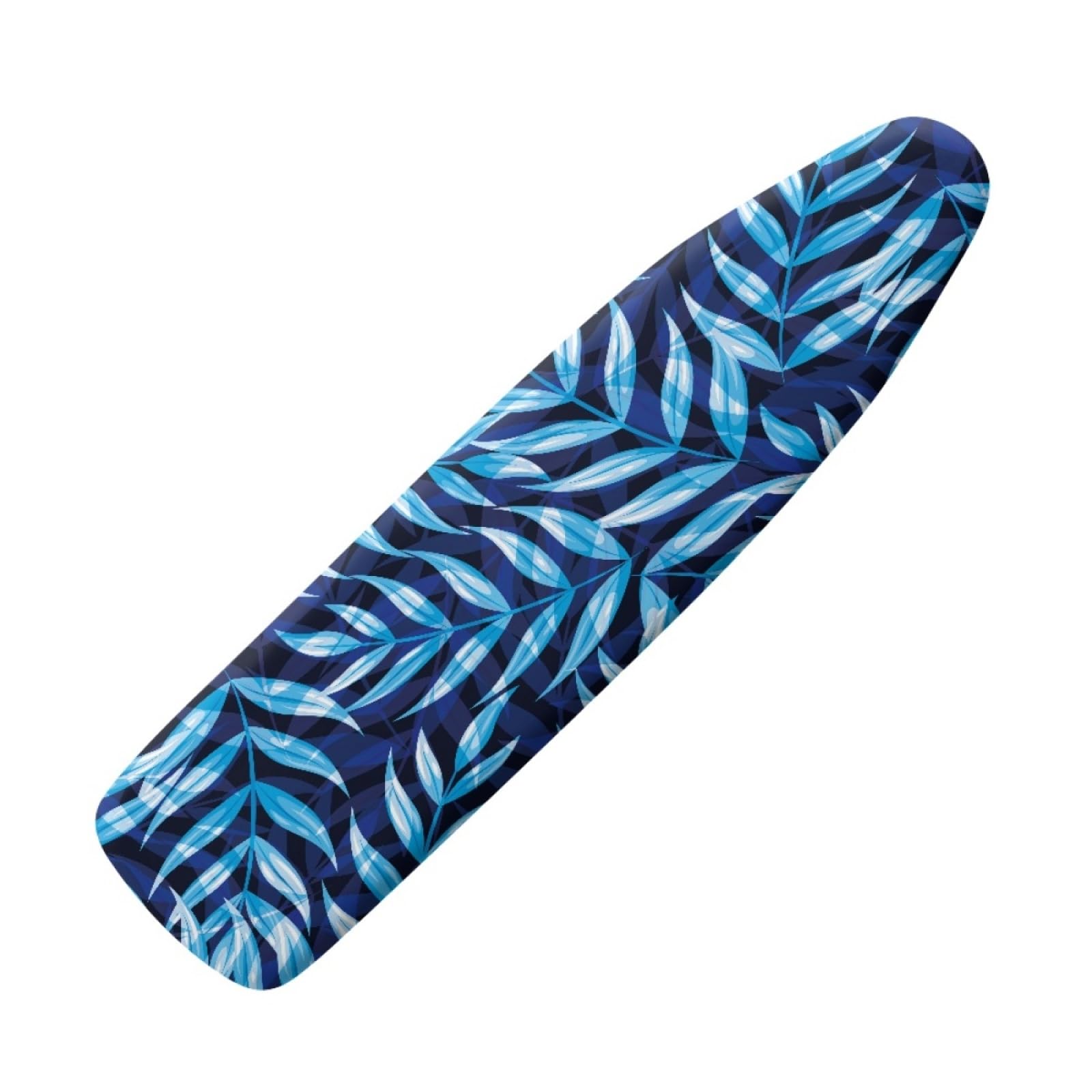 Dwetcxo Blue Leaves Ironing Board Covers Iron Board Covers And Pad Thick Resist Scorching And Staining Thick Easy Fit Iron Cover Adjustable Elastic Rope Ironing Boards Cover 125X45cm