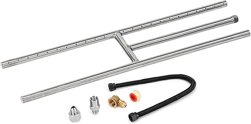 Miniatura 5 de Stanbroil 38" X 18" Línea de Gas Flexible sin Silbato con Puntas de Latón para Hoguera y Chimenea de Gas Natural o Propano Líquido