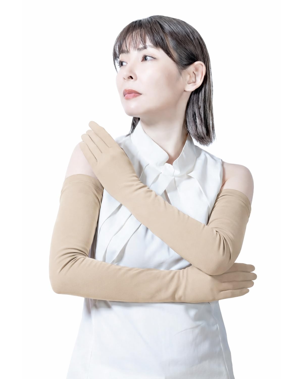 Amazon.co.jp: [Noeria] 美容皮膚科医監修 アームカバー ベージュ