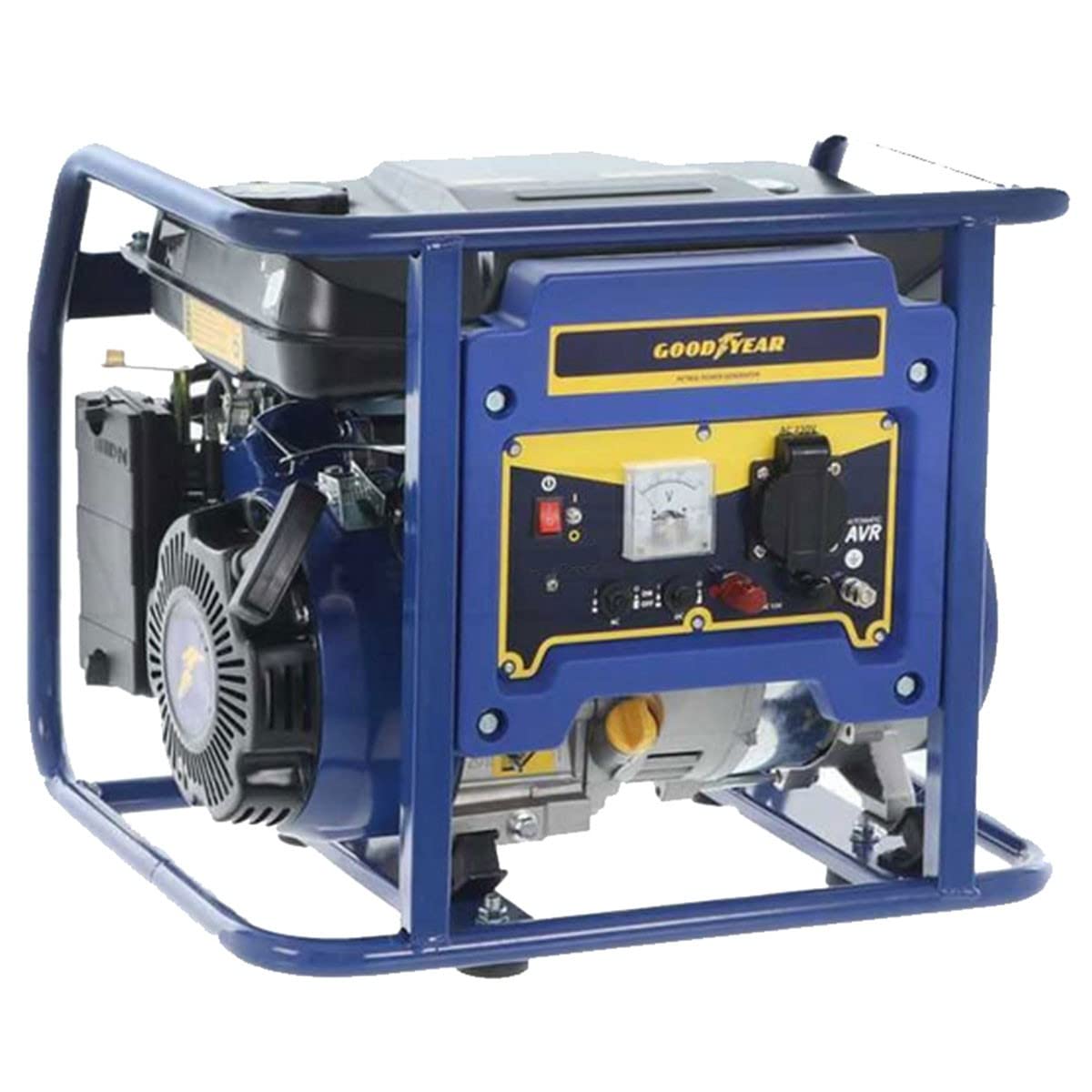 Generator 93.5 Cm3 4T OHV 2.5CV Benzyna 1100W 230V AVR Autonomia 8h GOODYEAR