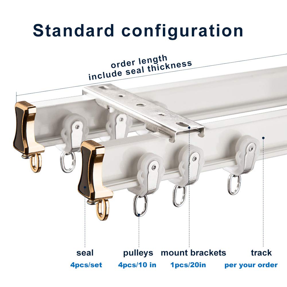 Buy Ceiling or Wall mount Curtain Tracks System Bendable Room Divider