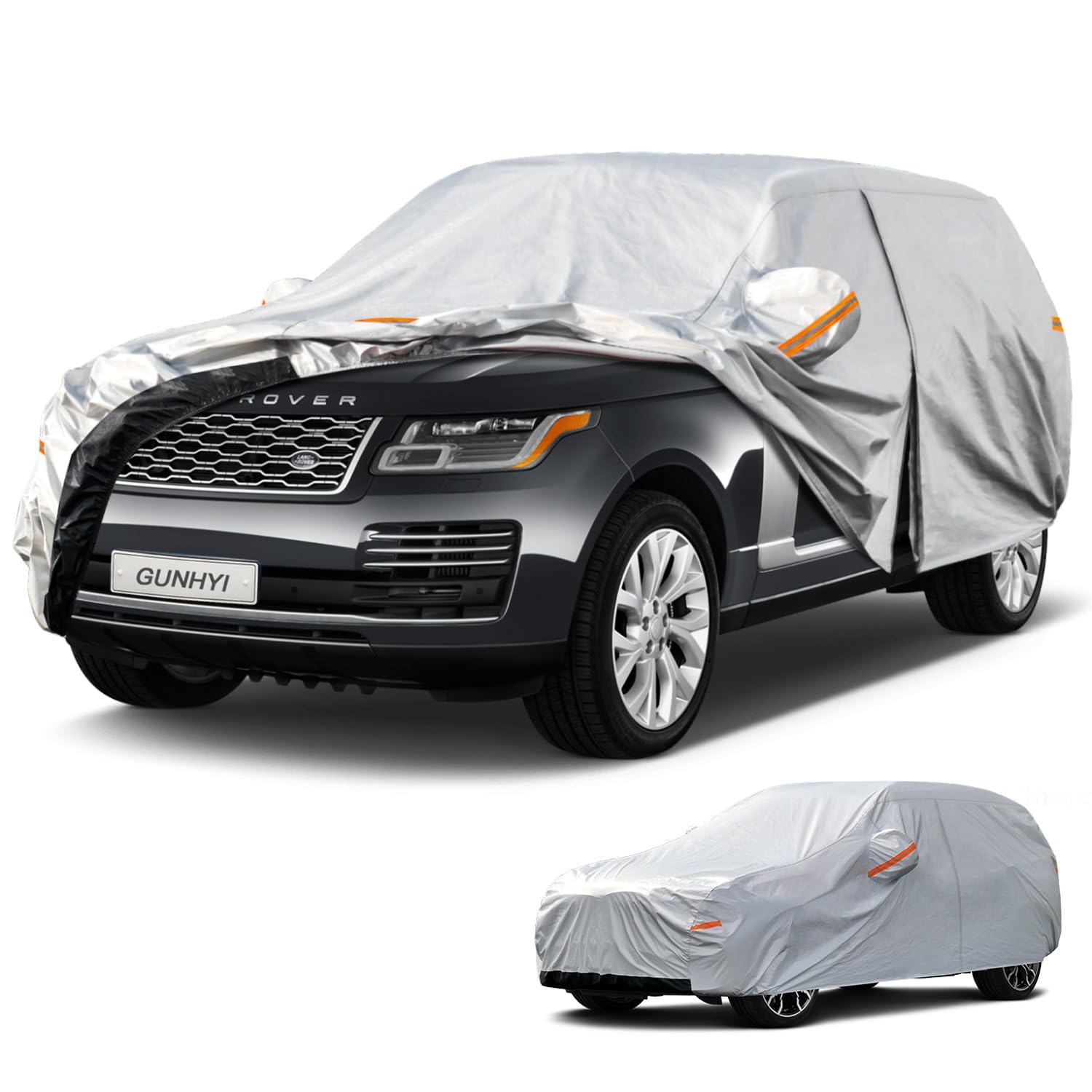 GUNHYI 6 Layers SUV Car Cover Custom Fit Land Rover Range Rover (2001-2026) Waterproof All Weather, Heavy Duty Outdoor Snow Sun Rain Uv Protection (Ships from US Warehouse, Delivery 3-8 Days)