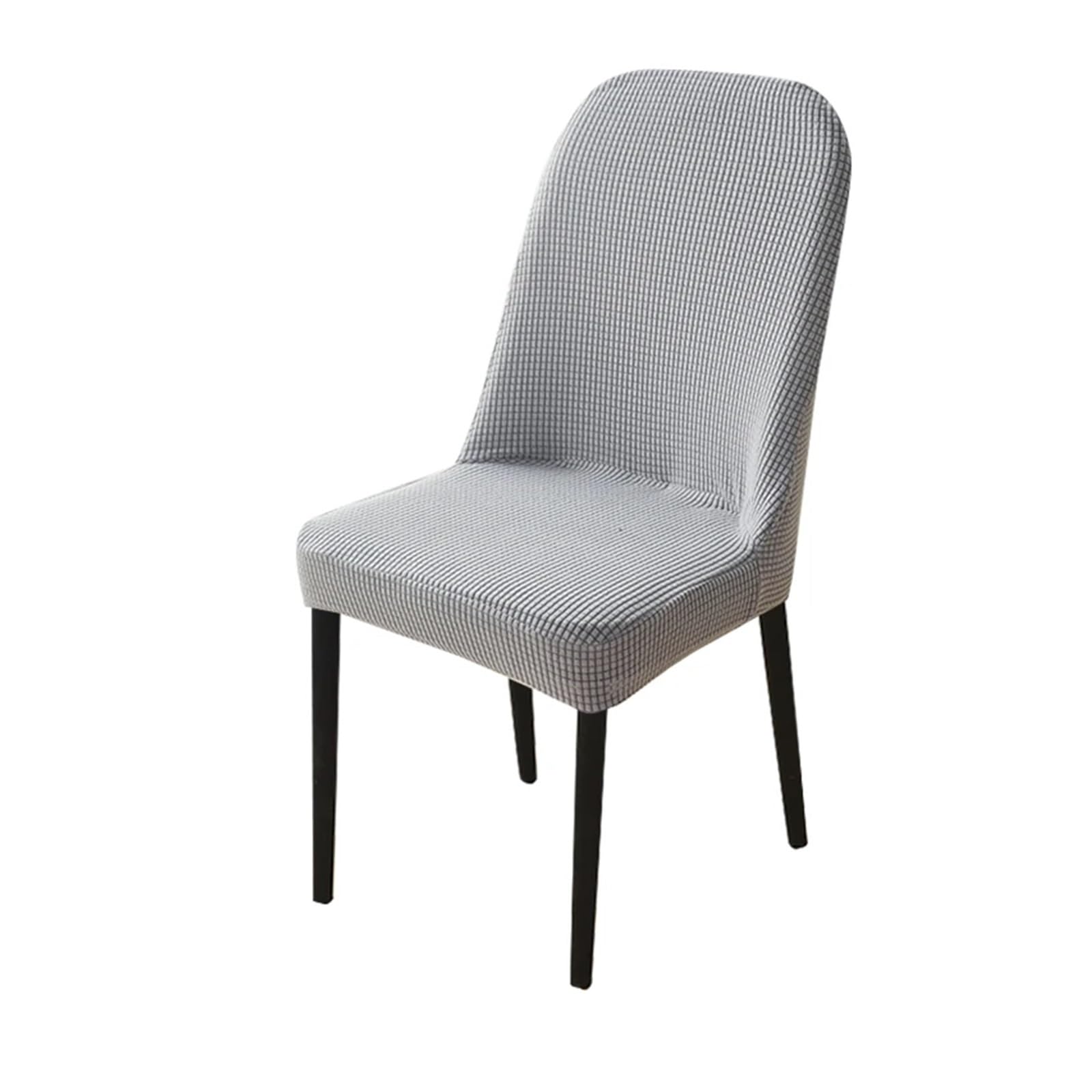 GHHZML Chair Cover Jacquard Curved Dining Chair Cover Spandex Elastic Seat Stretch Covers For Hotel Banquet Restaurant Kitchen Wedding(Color 8)