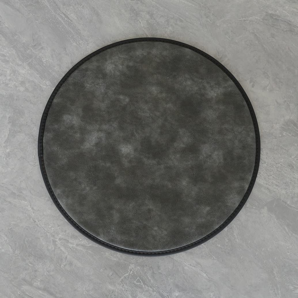 Set di 2 o 4 cuscini impermeabili per sedie in pelle, antiscivolo, colore grigio scuro, 40 cm, perfetti per sedie da cucina e sala da pranzo
