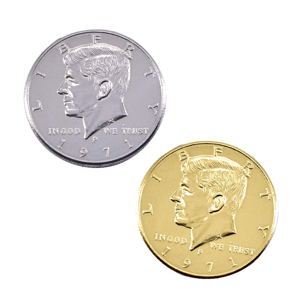 Amazon | Double Side Half Dollar/ダブルサイド・ハーフダラーコイン マジシャン専用コイン コイン変色 近景マジック道具  (ダブルヘッド（両面頭）) | マジック・手品 | おもちゃ
