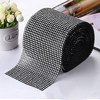 8 Rangées De Diamants En Maille Rouleau De Ruban De Cristal Strass