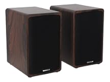 Rockville ELITE-5D Bluetooth Bookshelf Speakers – 800W, 5.25" Drivers, Optical & USB Inputs, Dual Mic Inputs, Dark Wood Finish