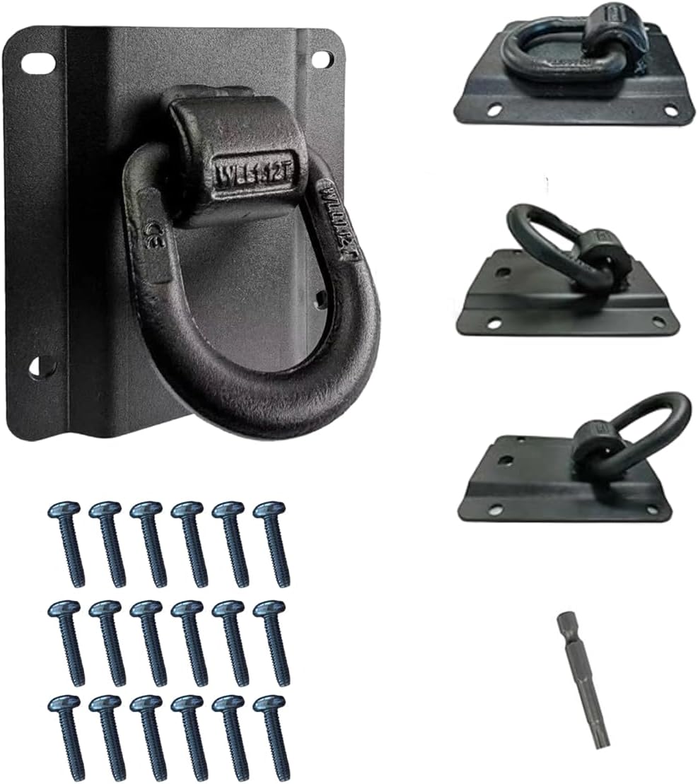 C&KTANSIR Tie Down Anchors Compatible Ford F150, 4 Pack Heavy Duty Truck Bed Anchor Hooks Accessories Fit 2015-2026 F250 F350 Raptor OEM Replacement FL3Z-99000A64-B & FL3Z-9928408-AB