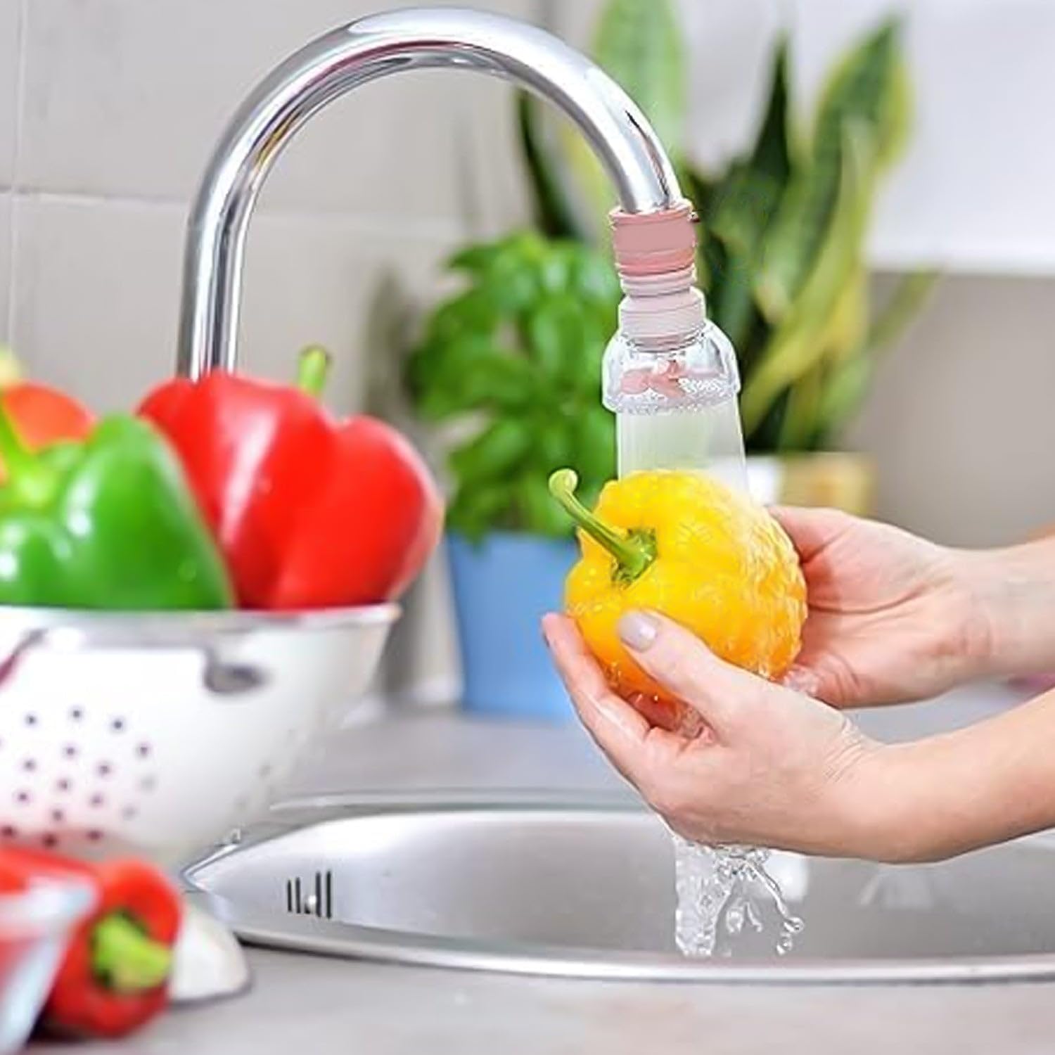 QUOTYNA Flexible Plastic Faucet Extender – Easy-to-Install Water Flow Extension (1 Pc) 1