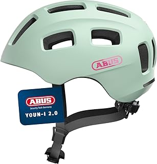 ABUS Youn-I 2.0 Bicycle Helmet with Light for Children, Teenagers, Young Adults, Girls and Boys