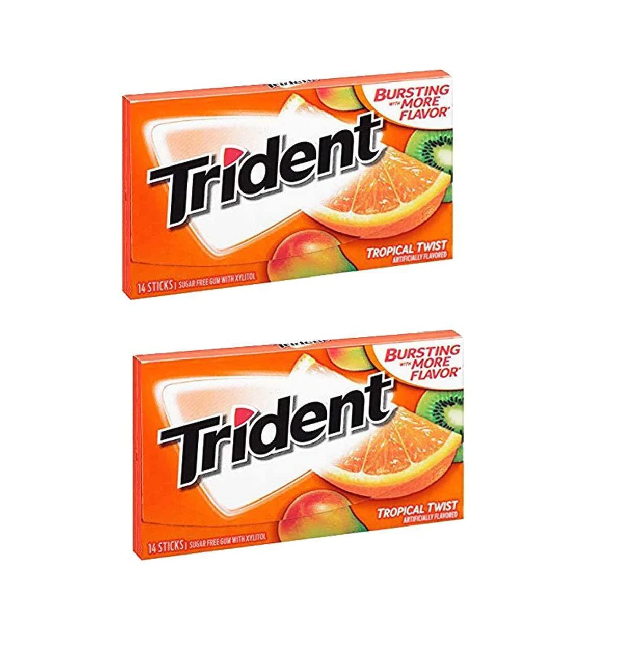 Trident Sugar Free Chewing Gum 2 Pieces Tropical Twist Flavor 14 Sticks, 26 G (B0BY285WCQ) Amazon Price History, Amazon Price Tracker