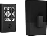 Schlage Arrive Smart Wi‐Fi Deadbolt Lock avec clavier, serrure de porte avant sans clé, contrôle d'application, Alexa et Google Home Compatible, Matte Black, BE459WB CEN 622 | Verrouillage de porte d'entrée sans clé, clavier bouton-poussoir, contrôle app intégré, Alexa, Google Home &