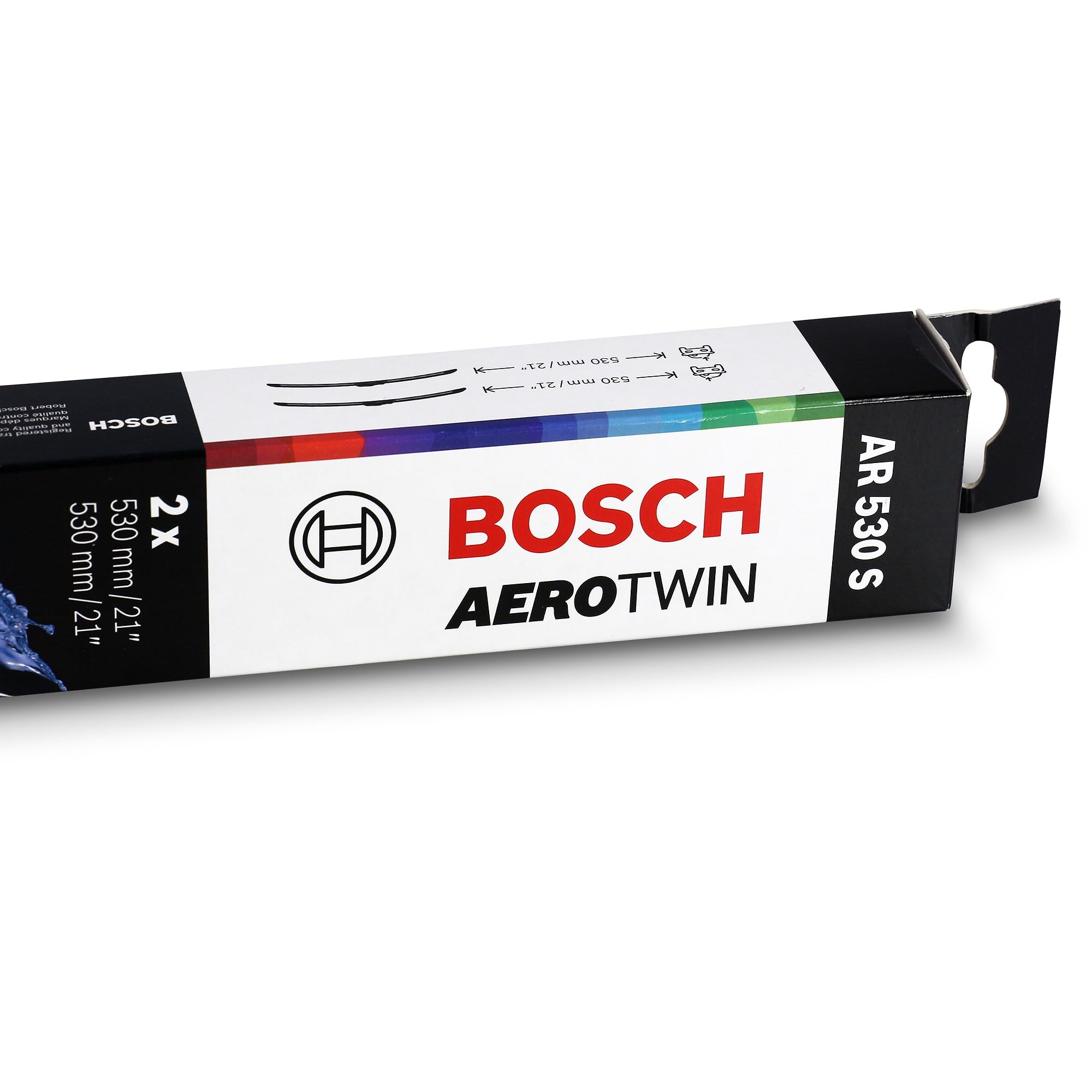 BOSCH Aerotwin Retro Silecek Seti Jeep Grand Cherokee (2005-2011), Audi A4 B6 (2000-2004), Peugeot 206 (1999-2009), Renault Clio II (1998-2010) [530/530 mm] AR530S 3397118903