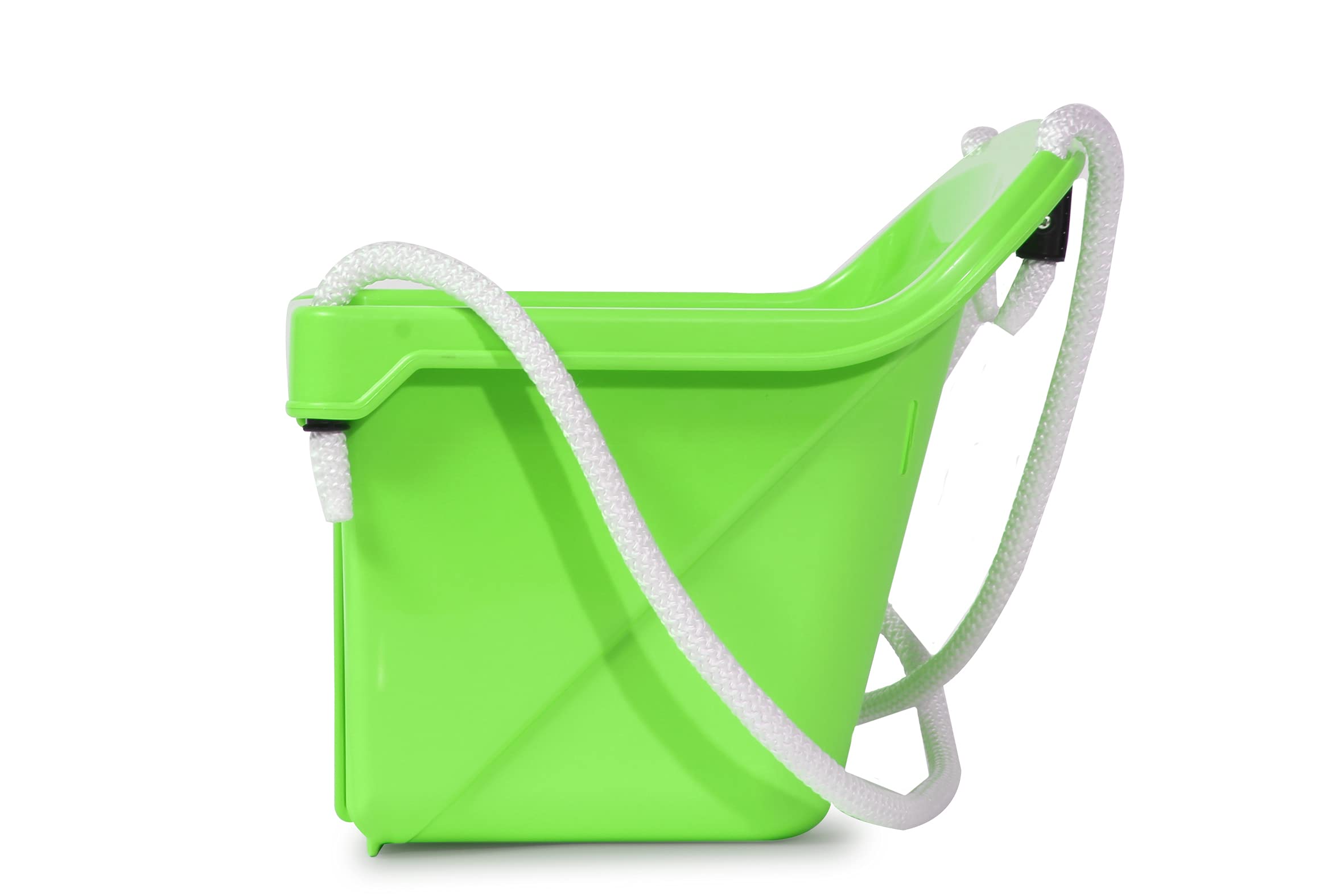 JAMARA 460662 - Columpio para bebé (10 Meses, plástico Resistente, soporta hasta 25 kg, Incluye Barra de Seguridad, antivuelco, Apto para Interiores y Exteriores, Color Verde)