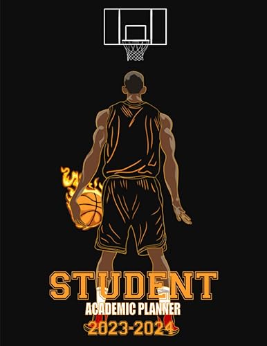 Student Academic Planner 2023-2024 Weekly Study Schedule Organizer for Middle and High School Students (Basketball Cover)