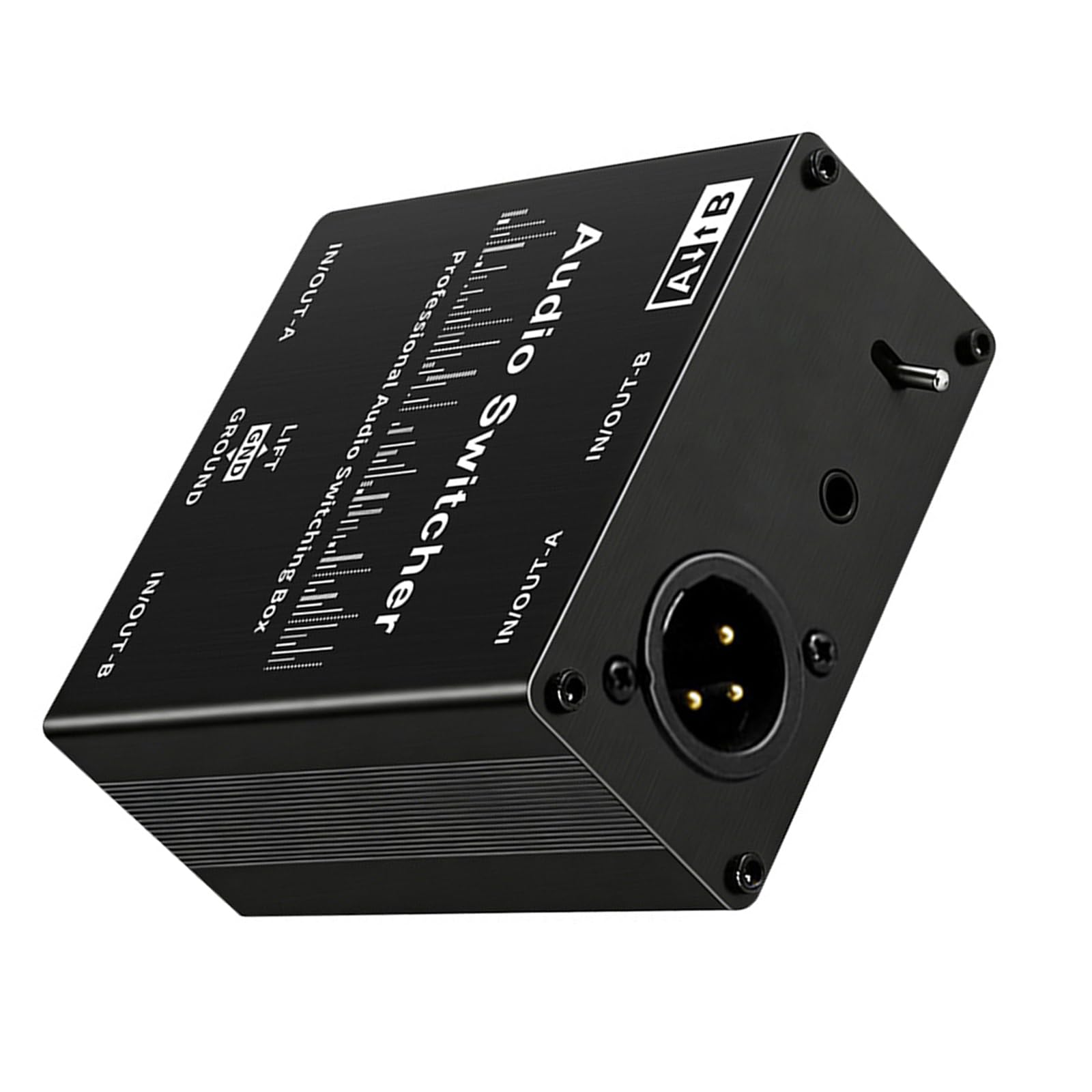 Selectores de sonido pasivos de estudio, conmutador de fuente de sonido para micrófonos rápidos y niveles de línea, conmutación de señales, fácil de usar, cambio de indicación profesional