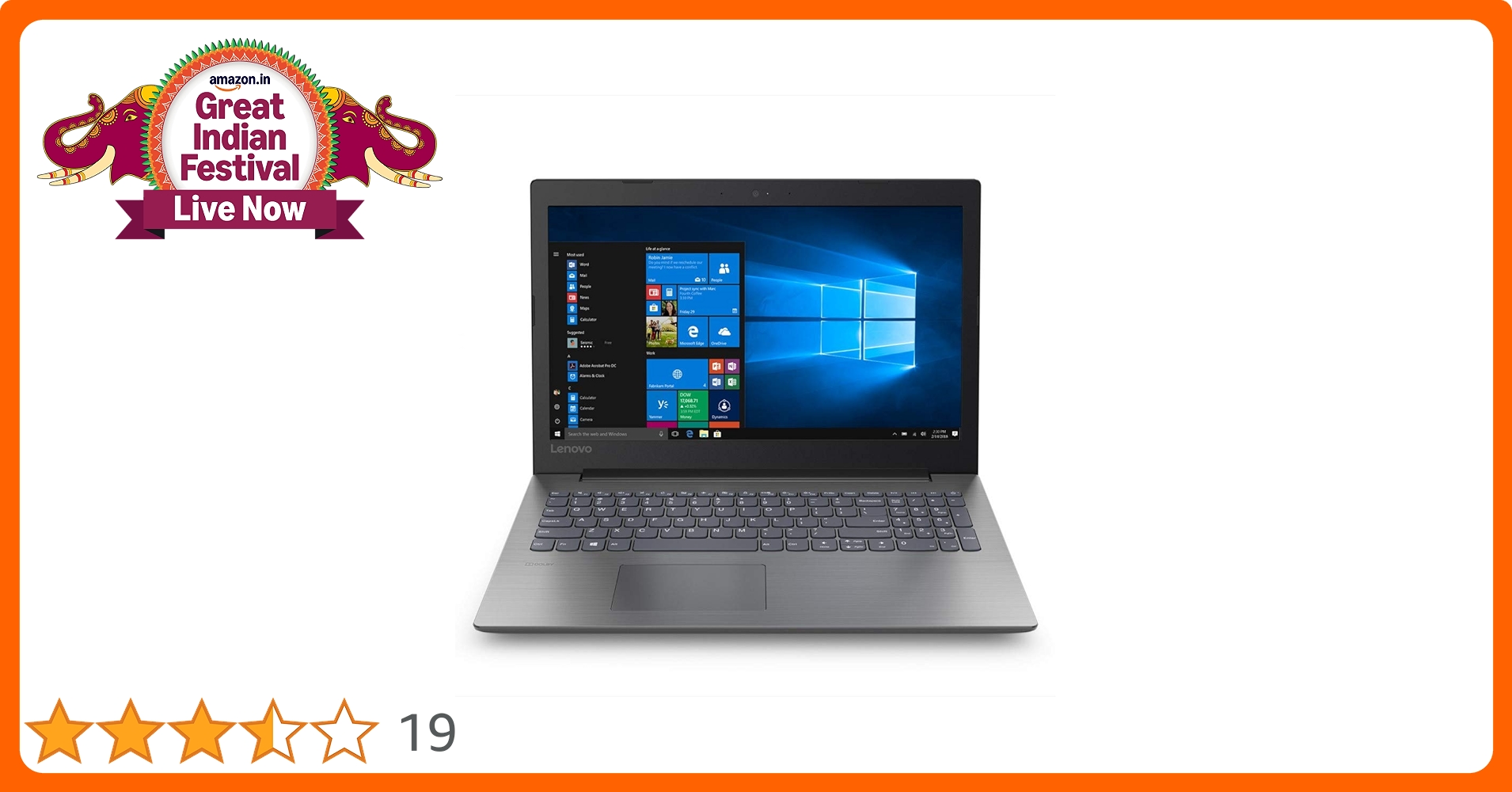 Lenovo Ideapad 330 Intel Core i3 7th Gen 15.6-inch Full HD