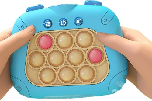 Consola de juegos de empuje rápido Light-Up Descompresión Breakthrough Puzzle Game Machine Juego de mano Alivio del estrés Fidget Toys - Azul