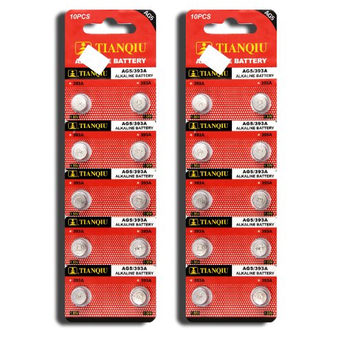 AG5 393A LR754 SR48 Button Cell Batteries [20-Pack]