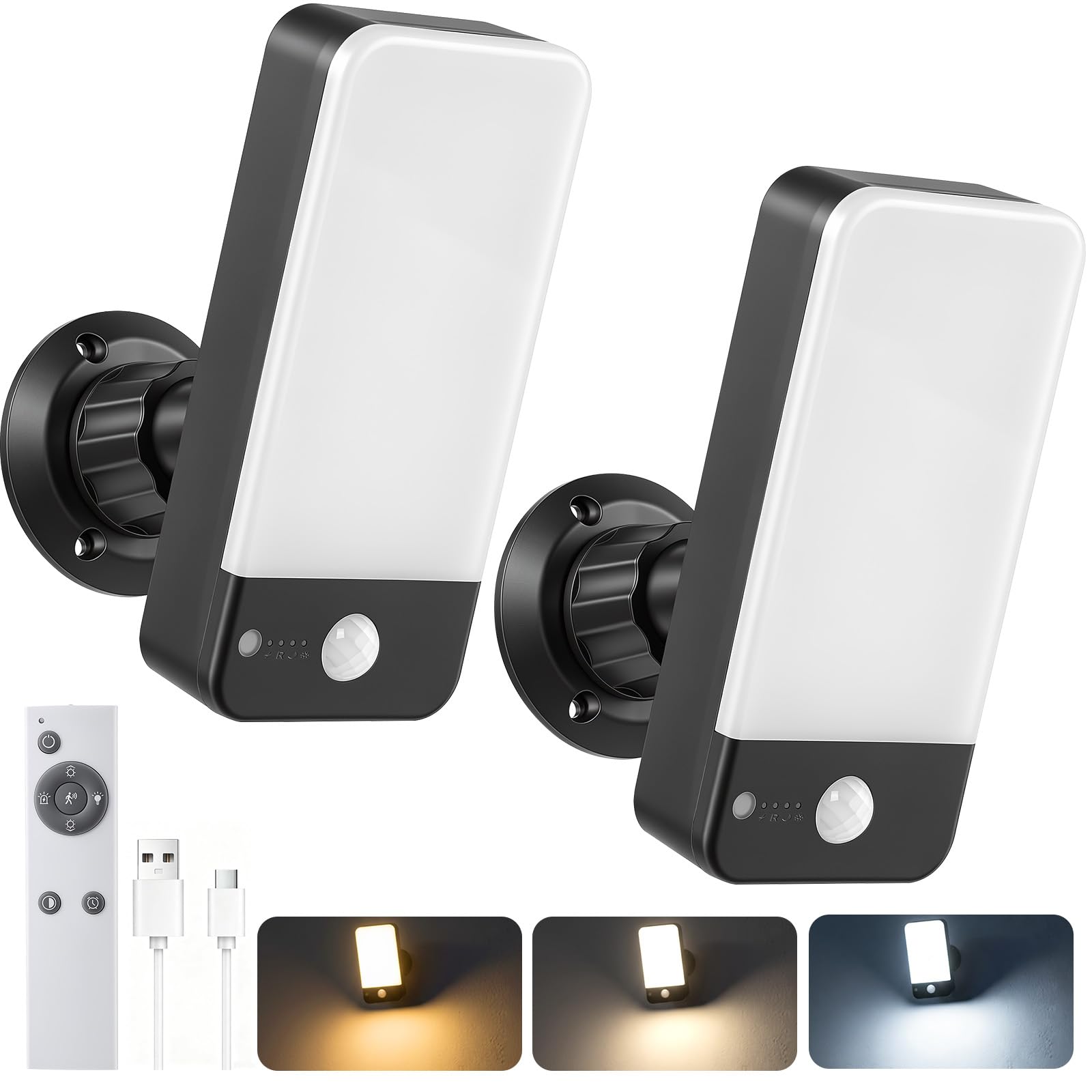 2X Applique Murale Exterieur Detecteur de Mouvement Lampe Exterieur Murale