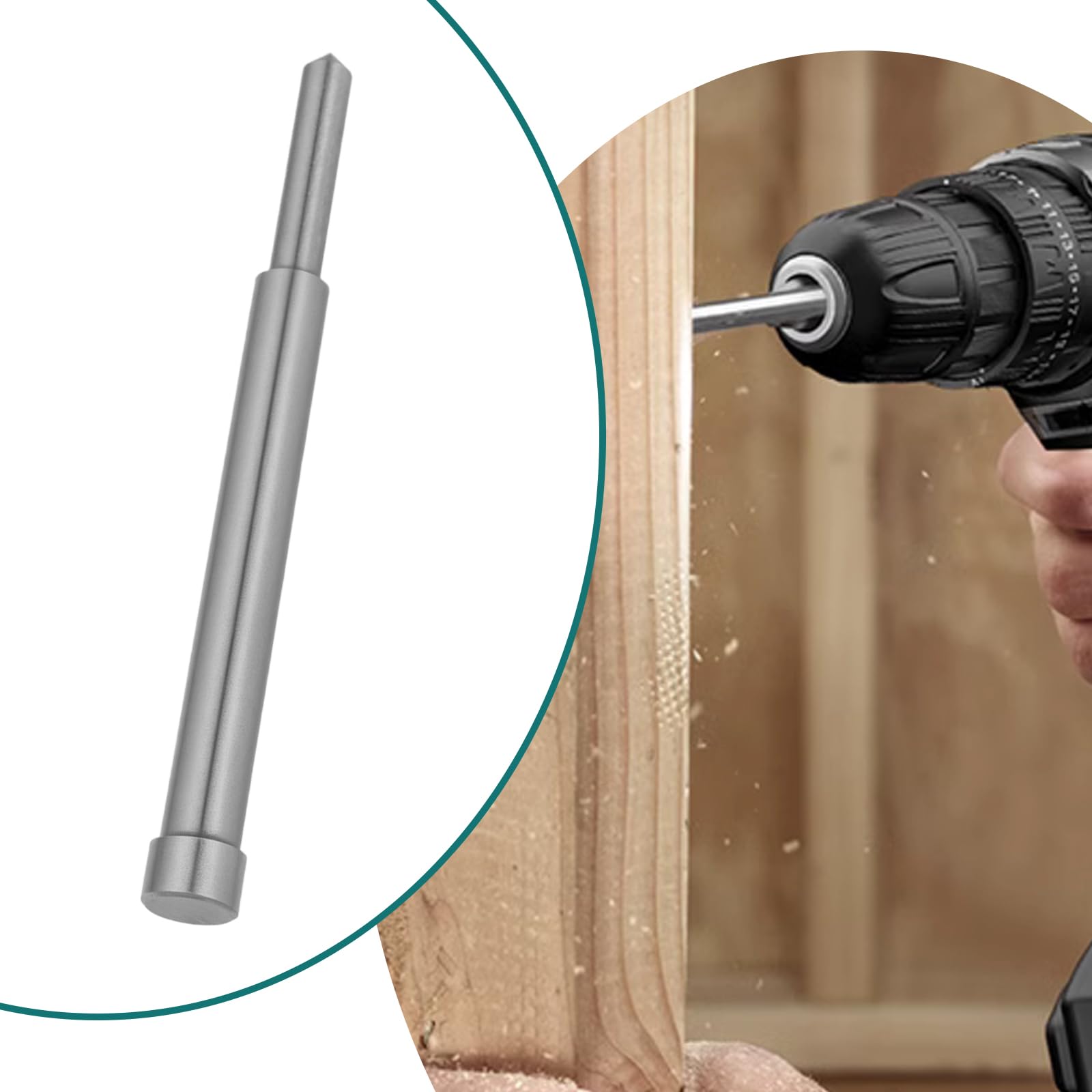 LT Easiyl 2pcs High Speed Steel Centering Pin 6.34x77mm Annular Cutter Pilot Center Pin Suitable for Annular Cutters with 25 and 30mm Cutting Depth - Image 3