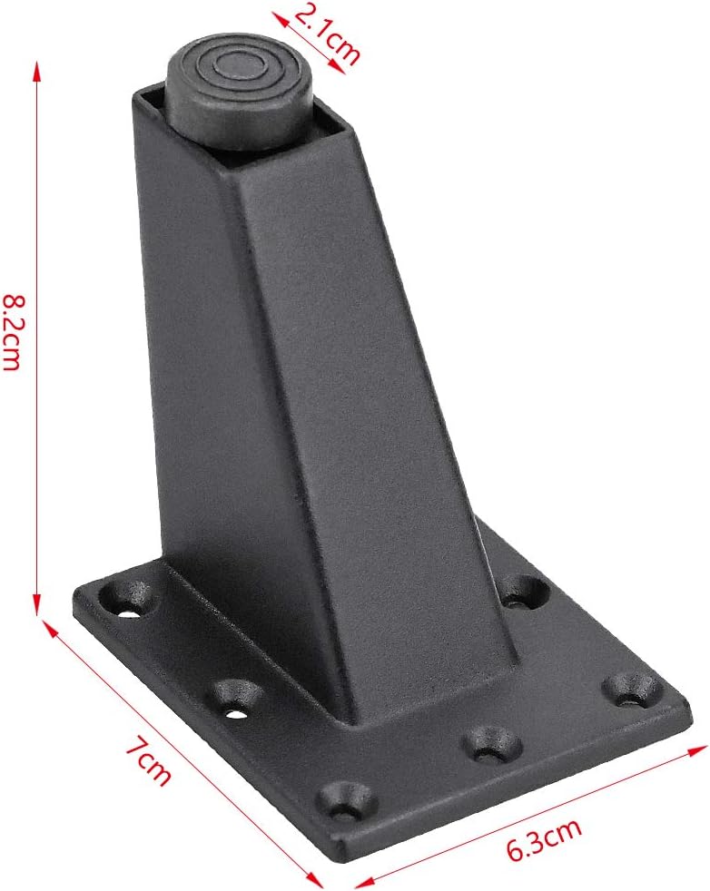 KARAA 4 x Black Adjustable Furniture Legs, Aluminium Alloy Furniture Legs, Triangular Furniture Legs for Table Cabinets Kitchen Sofa 3 61g8lgvJGtL. AC SL1500