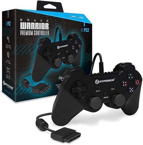 Hyperkin “Brave Warrior" Premium Controller for PS2 (Black)