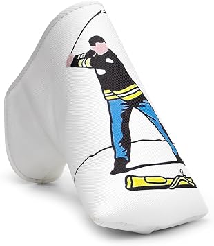 Barudan Golf Funny Putter Head Cover Headcover Premium Leather Golf Blade Putter Cover Magnetic Gift for Men Golfer