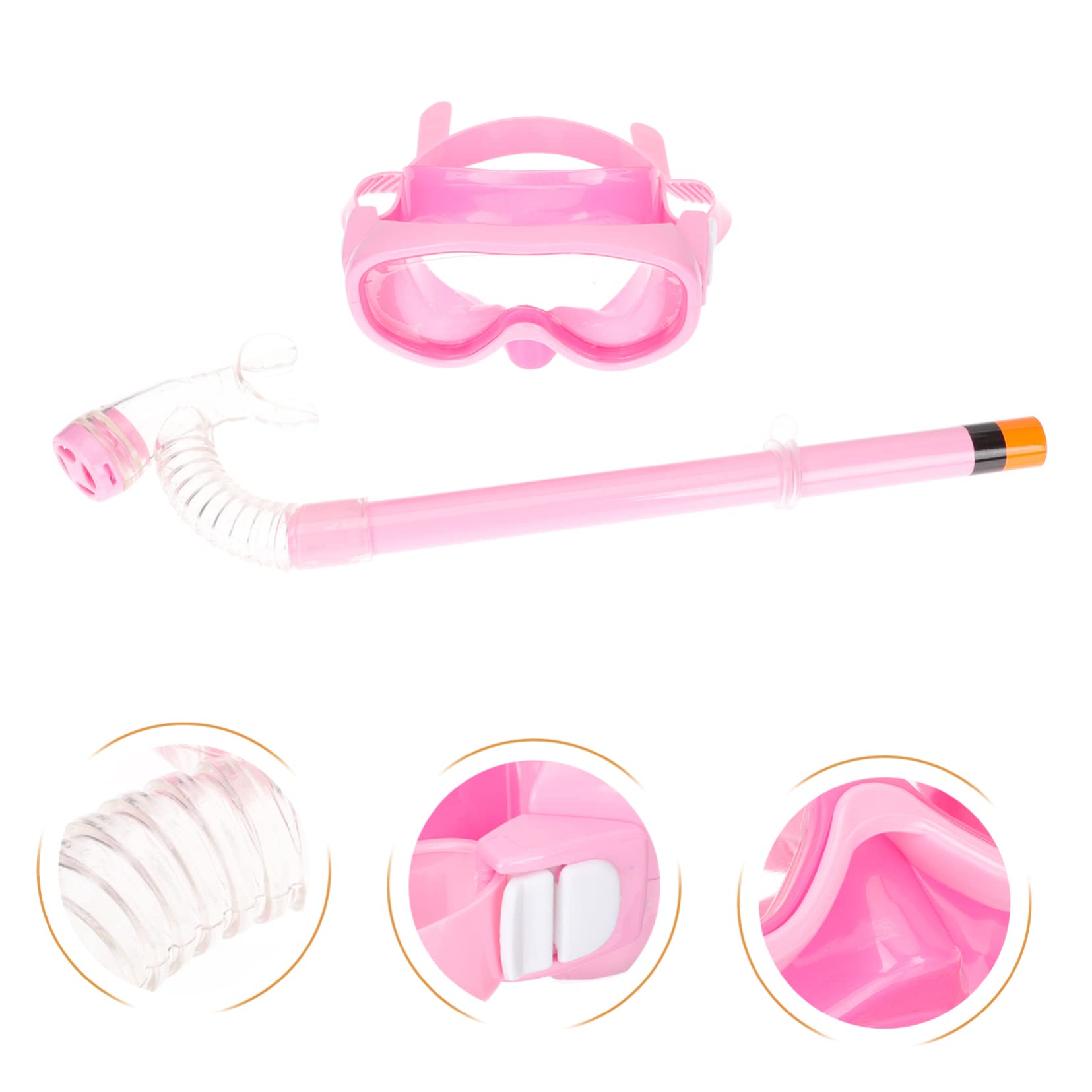 VANZACK 2juegos De Buceo para Equipo De De Gafas y Tubo Diseño Ergonómico De Alimenticio Anti- Cómodo para Piscina y Playa