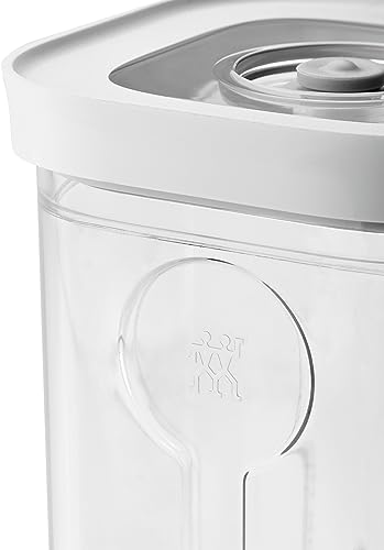 ZWILLING Fresh & Save Cube Box 2S, Stapelbare Vorratsdose, Luftdicht, Vakuumierbare Aufbewahrungsdose, Spülmaschinengeeignet, Transparent