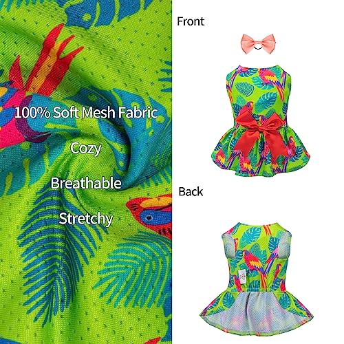 Image of CuteBone Dog Mesh Dress Puppy Sundress Pet Outfit Summer Fashion for Small Dogs Girl Cat Clothes