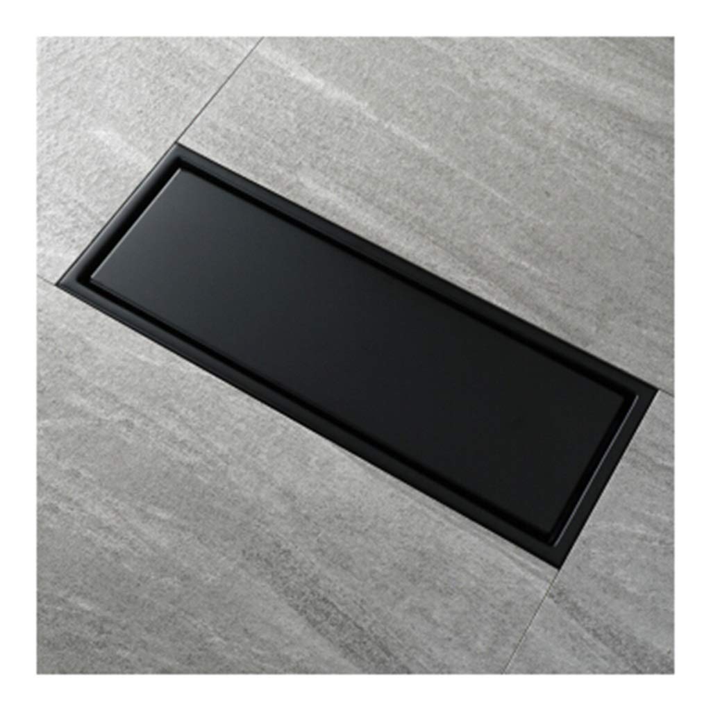 Buy THOR-YAN Floor Drain Black Stainless Steel Floor Drain Hidden ...