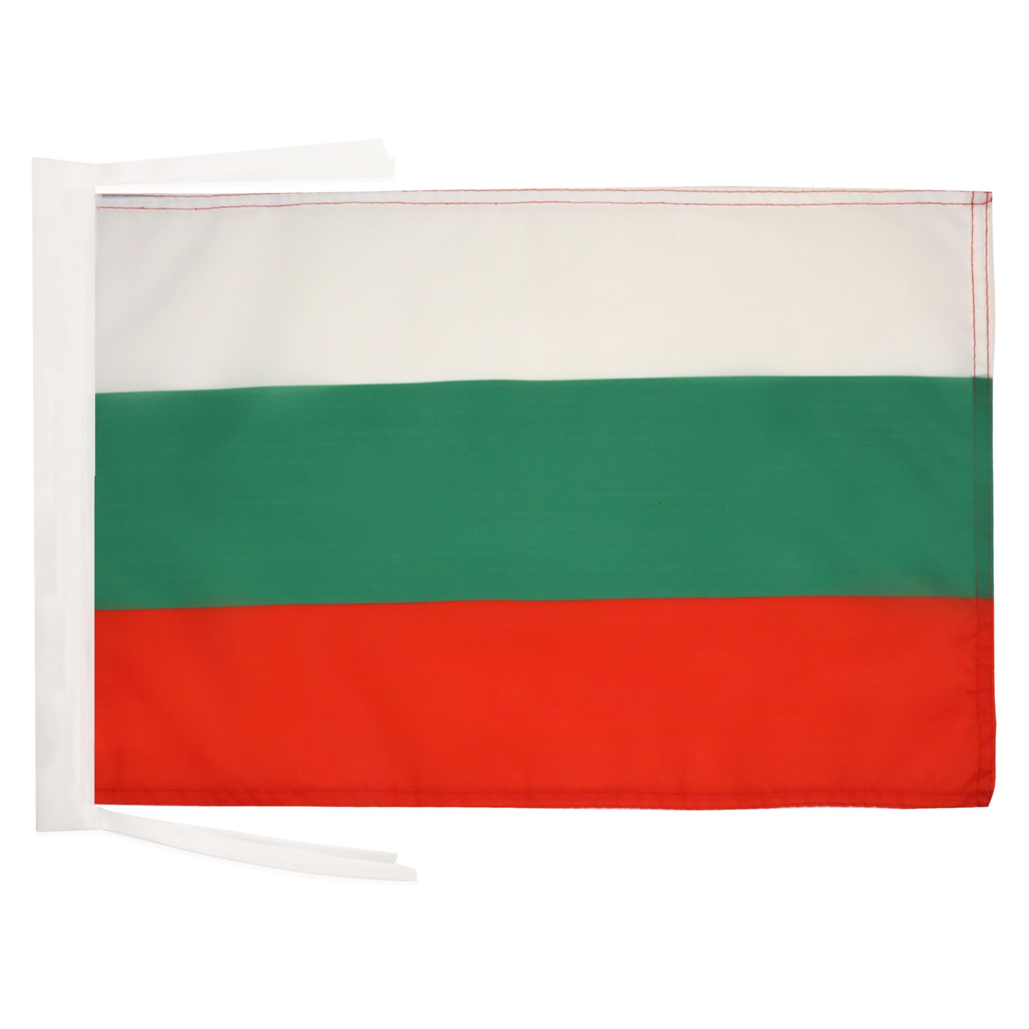 Drapeau Bulgarie avec Cordelettes, 45cm x 30cm