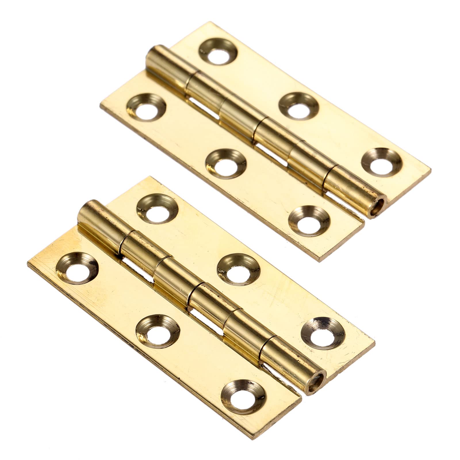 Dophee Mini Brass Hinges - Vintage Cabinet Hinges -2 Dophee Mini Brass Hinges - Vintage Cabinet Hinges -2