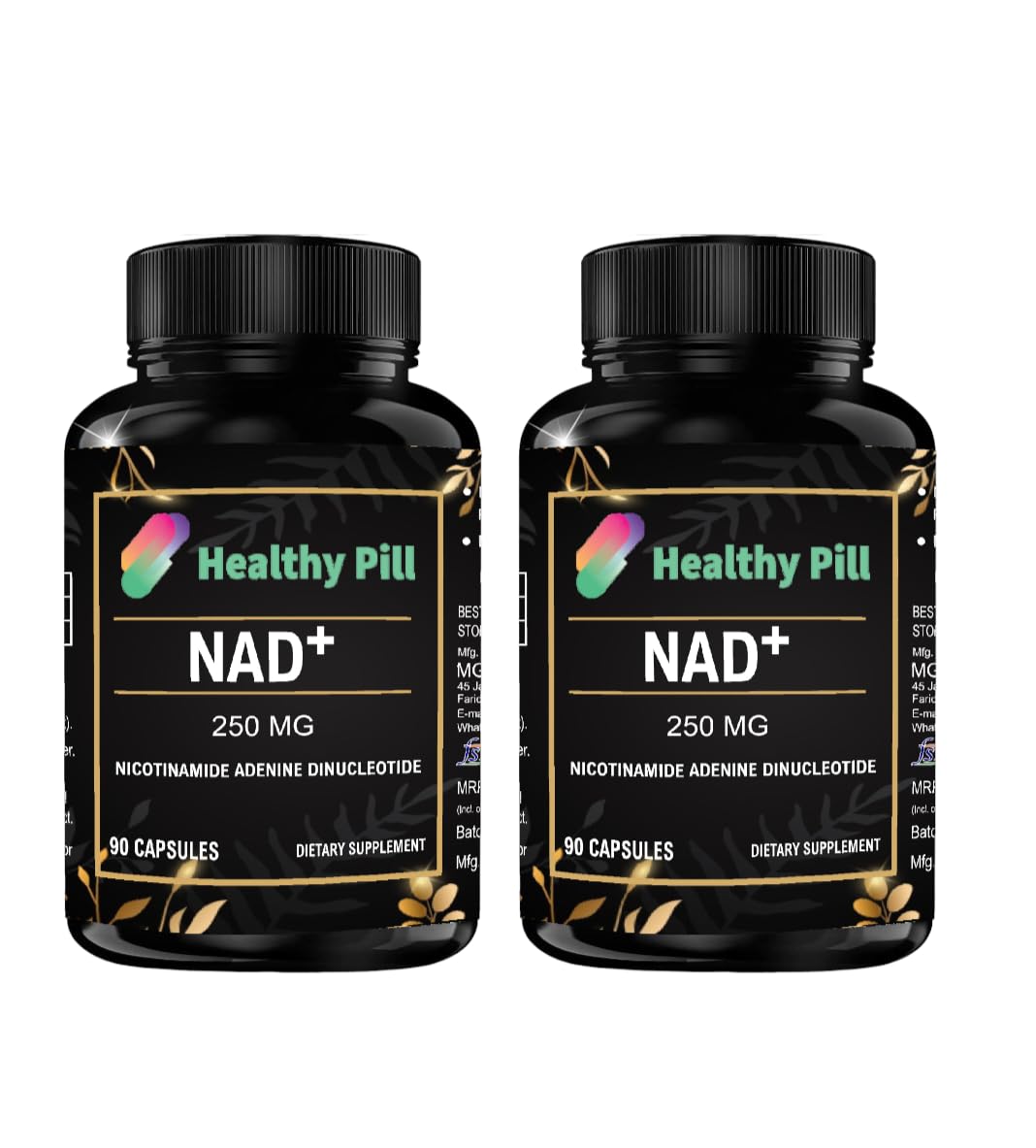 Healthy Pill NAD+ 250mg Supplement - 90 Capsules - Boost Cellular Health (pack of 2) (B0CPVQB9N8) Amazon Price History, Amazon Price Tracker