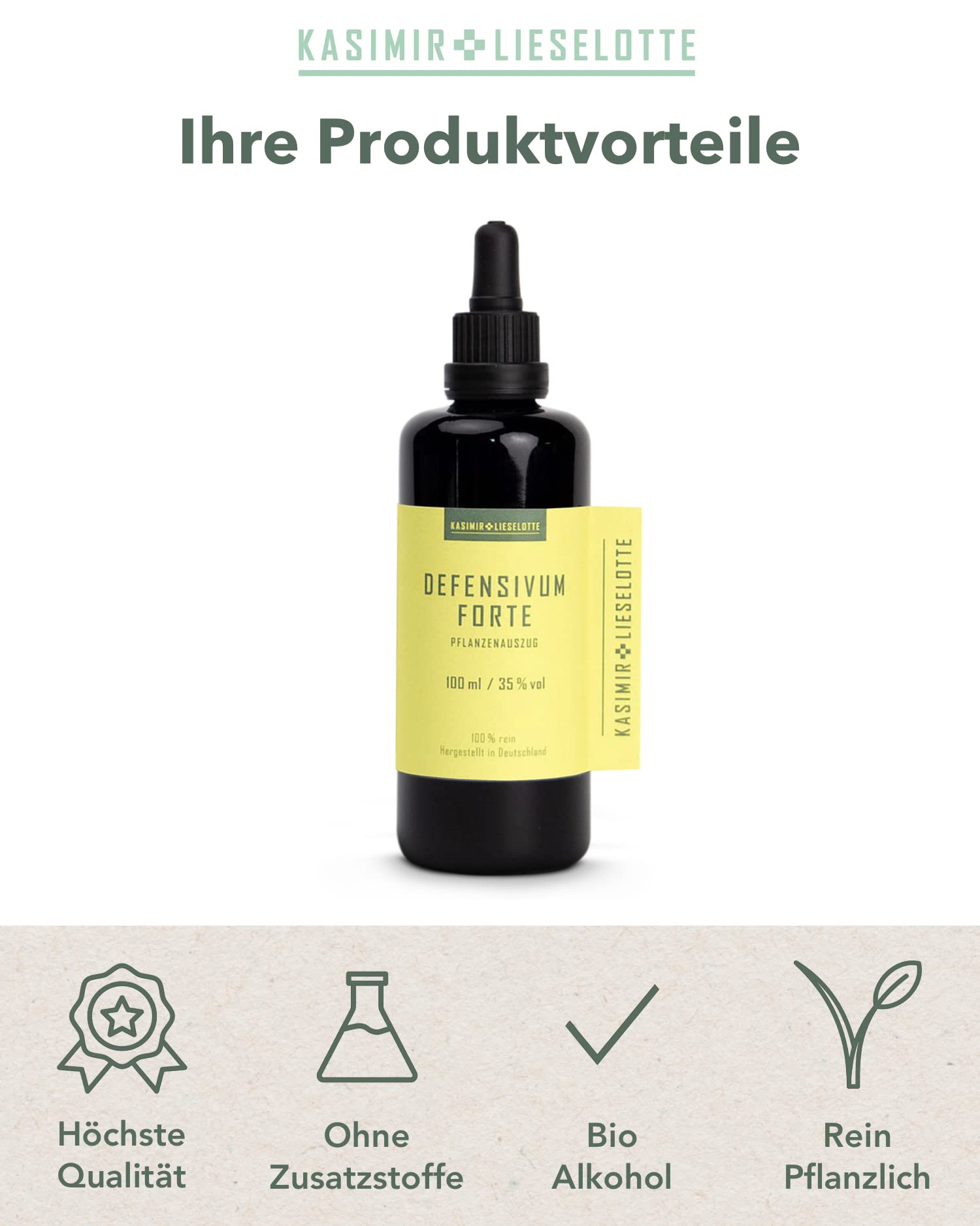 1:1 Extrakt von Katzenkralle und Beifuß - 100 ml - Defensivum Forte