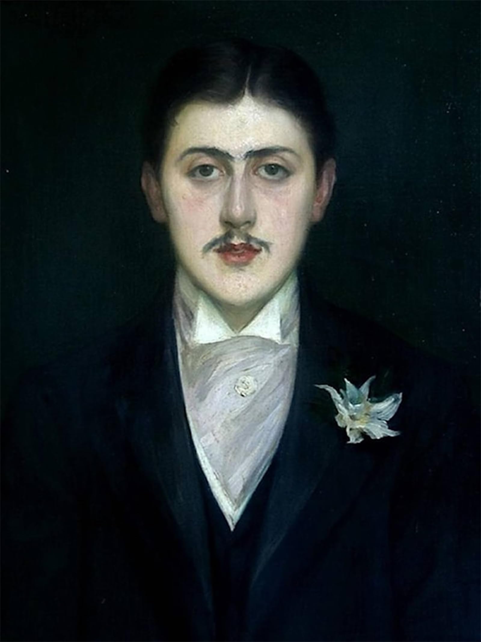 ARTXLXXBN Famous Art Print Poster Vintage Wall Art Portrait of Marcel Proust by Jacques Emile Blanche Canvas Art Poster for Home Decor 60x90cm