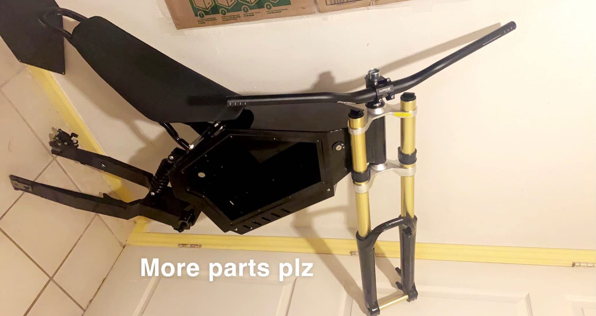 Rear Shock E-bike Frame Voilamart Electric Bike Frame - Steel Stealth ...