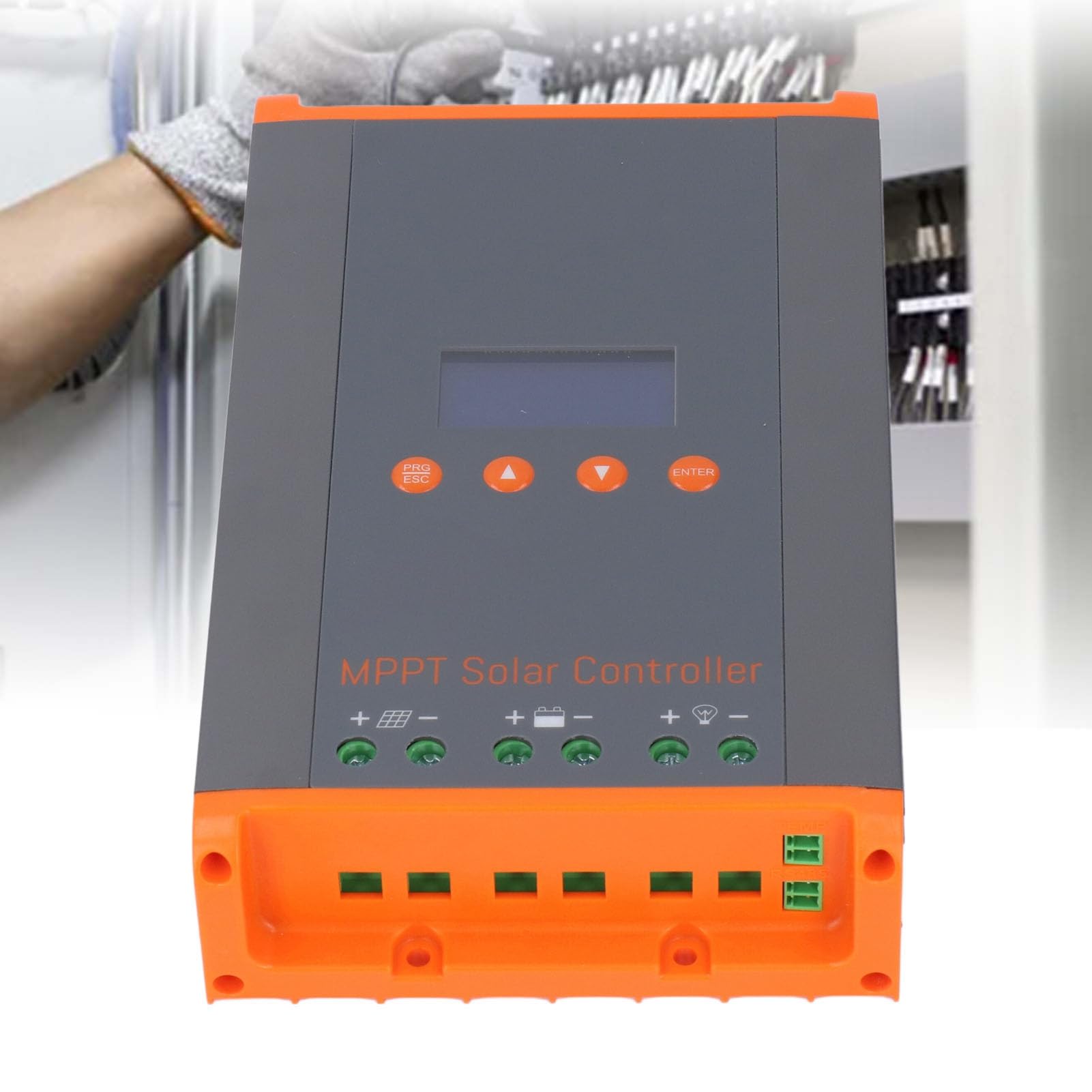 Keenso Sterownik ładowania Słonecznego MPPT 60A, Regulator 12 Sztuk do