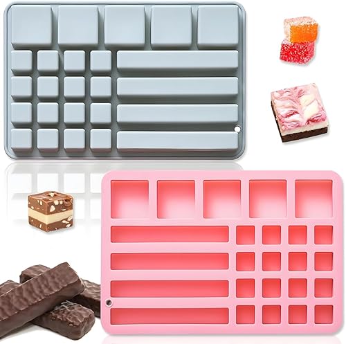 Miniatura 8 de Juego de 2 moldes redondos de silicona, 12 cavidades para jabón y velas (3 tamaños) con kit rosa y gris, molde antiadherente para manualidades de