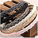 Ruihfas 4 Pieces Elegant Beaded Crystal Headband Bead Hair Band Hair Hoop Accessories for Women Girls
