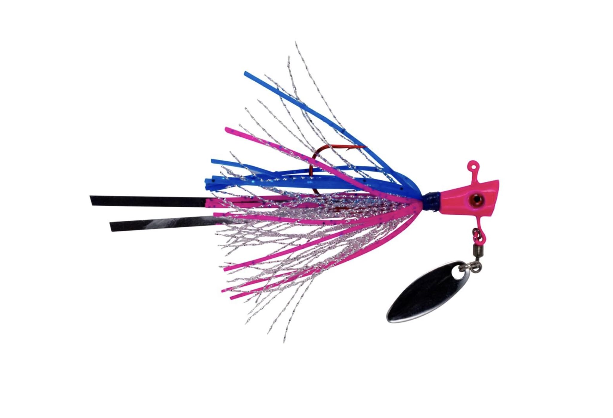 Leland's Lures Fin Spin Pro Series Pink 1/8oz Crappie Jig