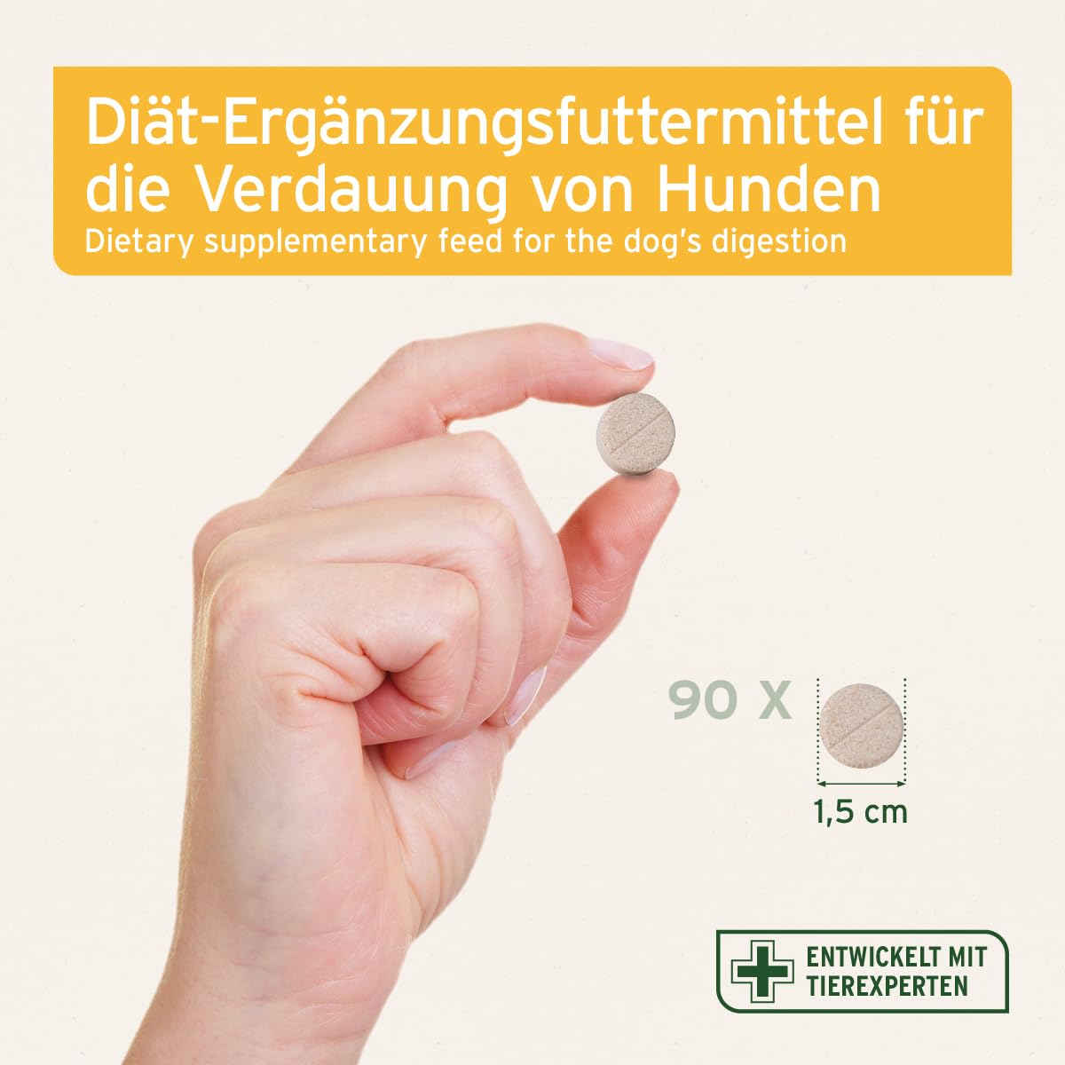 AniForte Plus Probiotikum Tabs für Hunde 90 Stück - Natürliche Präbiotika & Probiotika für Hunde, Stabilisiert die Verdauung & fördert eine gesunde Darmflora, mit aktiven Darmbakterien