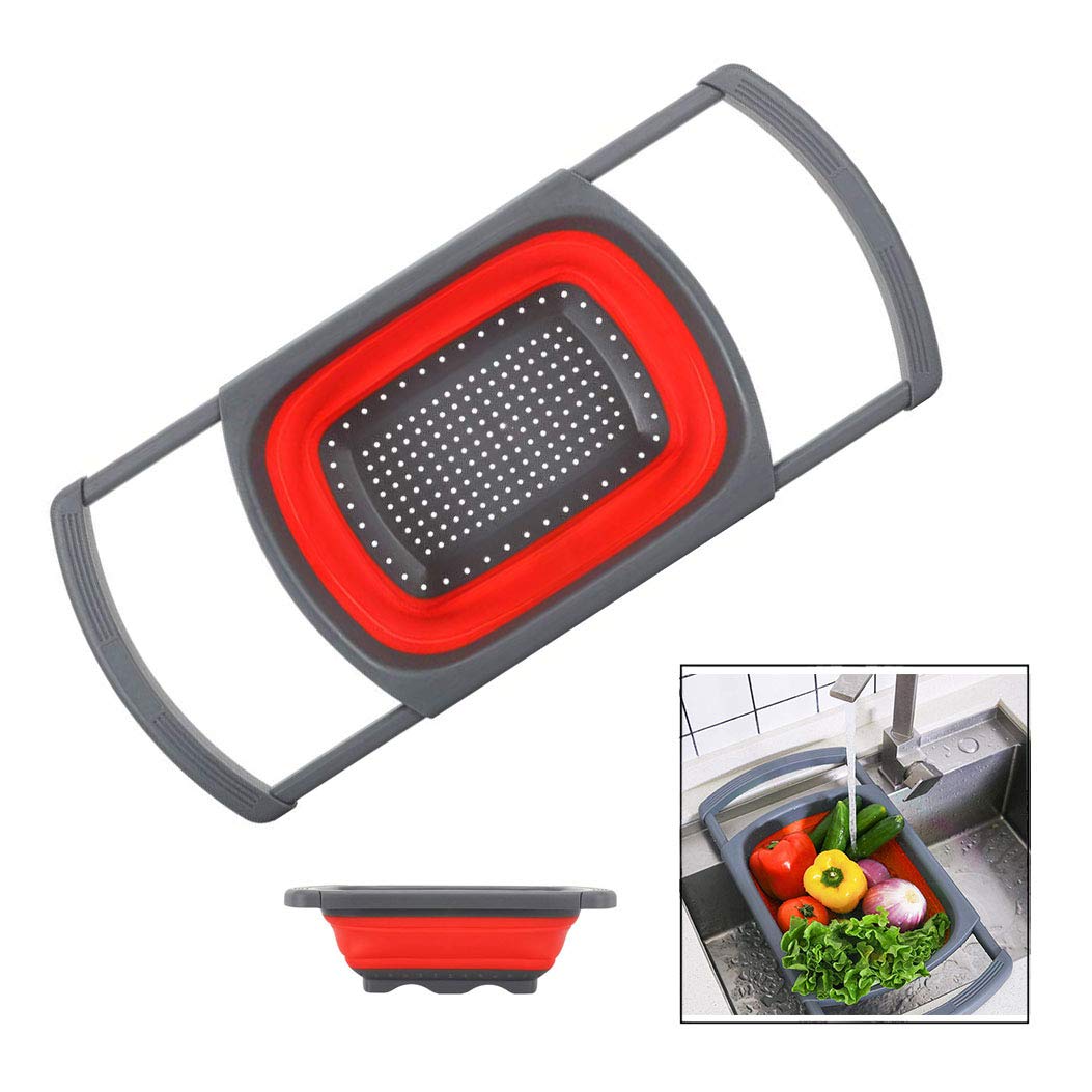 Passoire Pliable En Silicone, Passoire Pliable Tamis Extensibles Pour