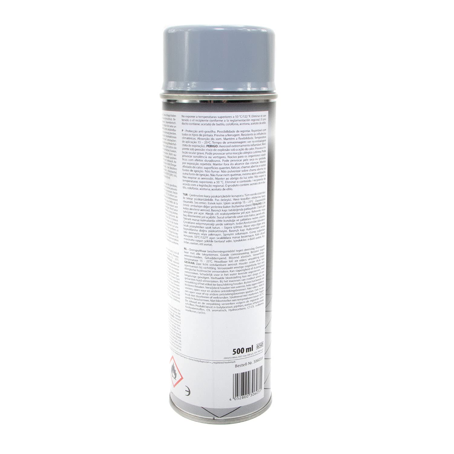 Steinschlag & Unterbodenschutz Spray Hell Grau Presto 5 X 500ml mit Pistolengriff